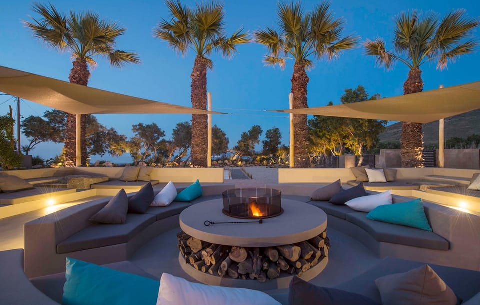 Night, Garden, Seating area