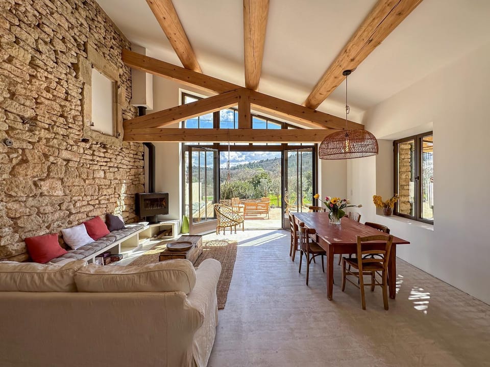 Natural landscape, View (from property/room), Balcony/Terrace, Living room, Dining area