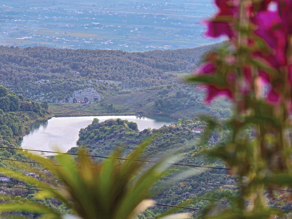 Spring, Day, Natural landscape, Bird's eye view, Lake view, Mountain view, River view