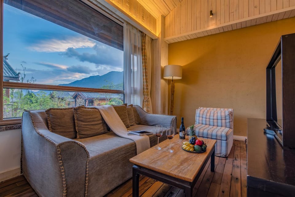 Natural landscape, Seating area, Mountain view