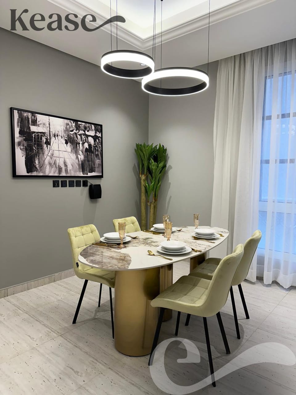 Living room, Seating area, Dining area