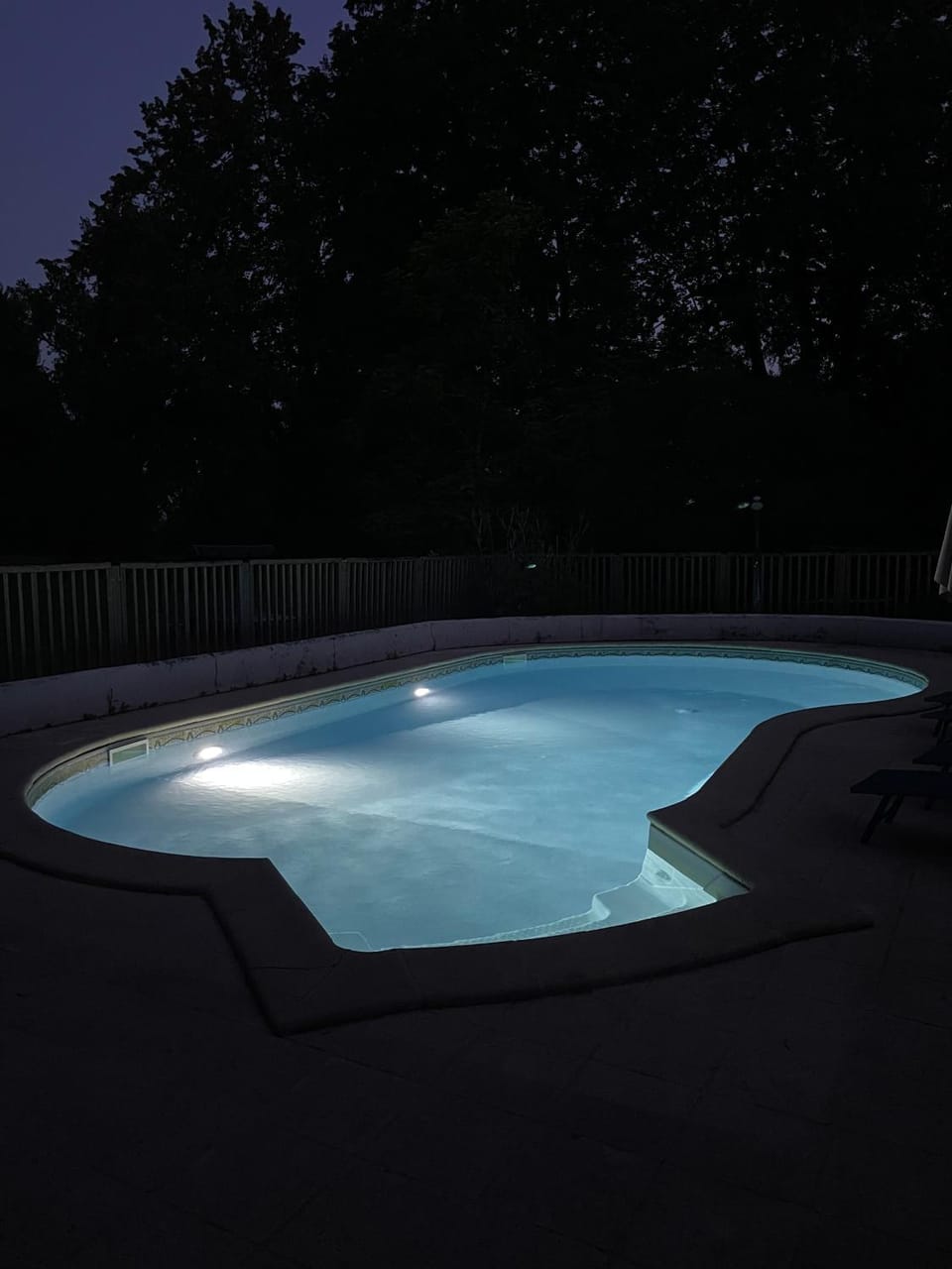 Night, Swimming pool