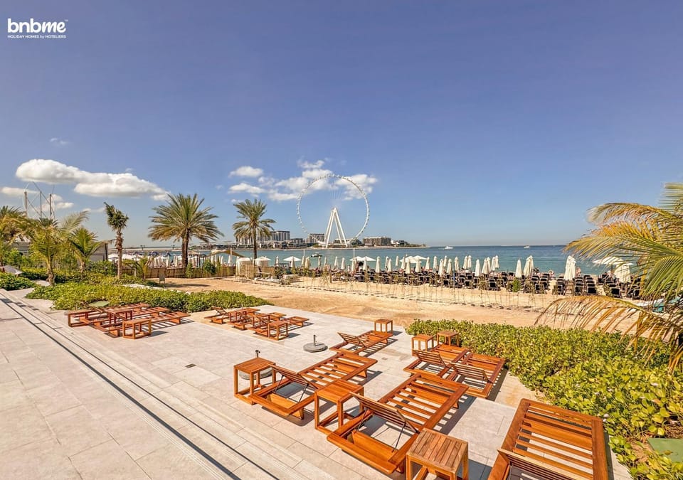 Day, Beach, Sea view, sunbed