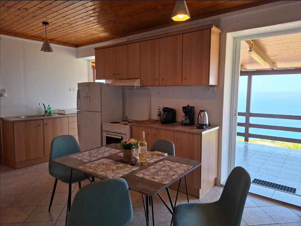 Coffee/tea facilities, View (from property/room), Photo of the whole room, Sea view, oven, stove, kitchen