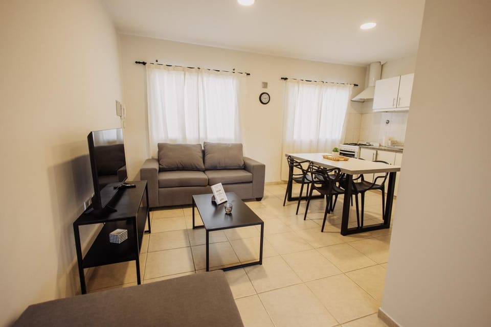 Kitchen or kitchenette, Living room, Dining area