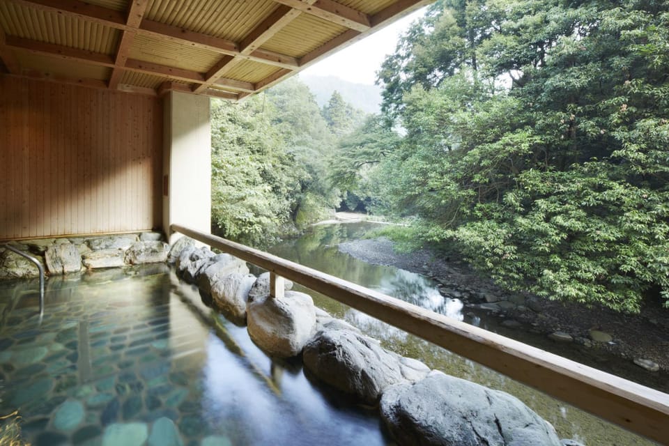 Hot Spring Bath, River view, Open Air Bath