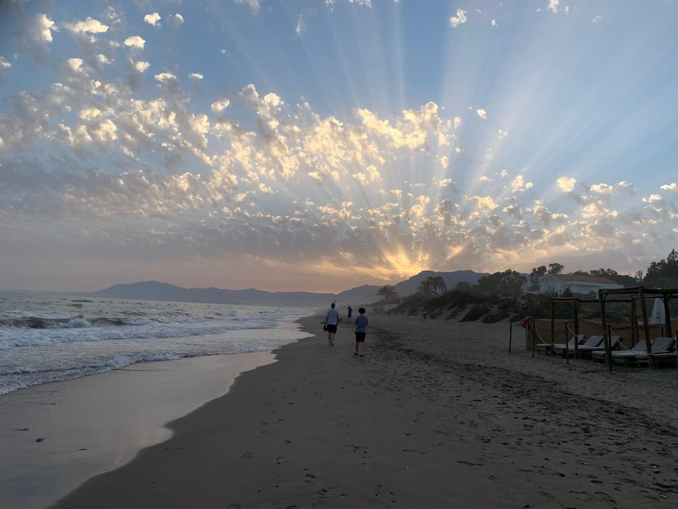 Nearby landmark, Beach, Sunrise, Sunset
