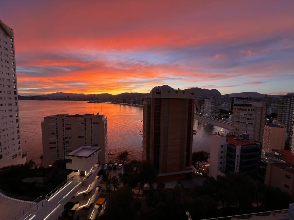 City view, Sea view, Sunset
