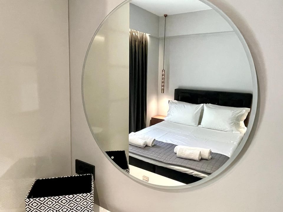 Bed, Photo of the whole room, Bedroom, towels, wardrobe