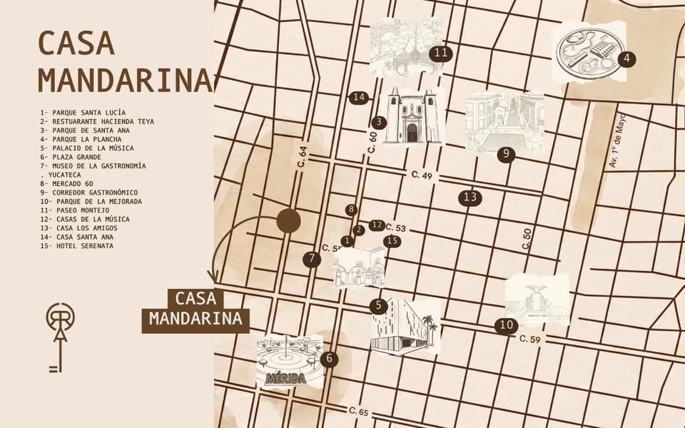 Casa Mandarina 4BDR by Cercana Villa in Merida