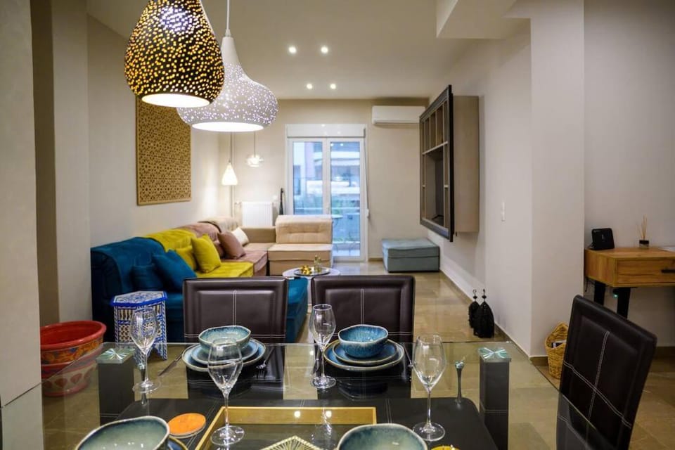 Boho 2 bdr luxury meets the East Apartment in Kallithea