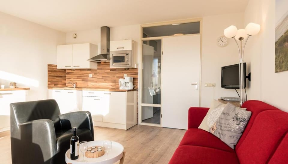 Waddenzicht 71 Ameland - tolle FerienwWohnung mit großer Dachterrasse für bis zu 4 Personen - Haustiere herzlich willkommen, strandnah Apartment in Friesland, Netherlands