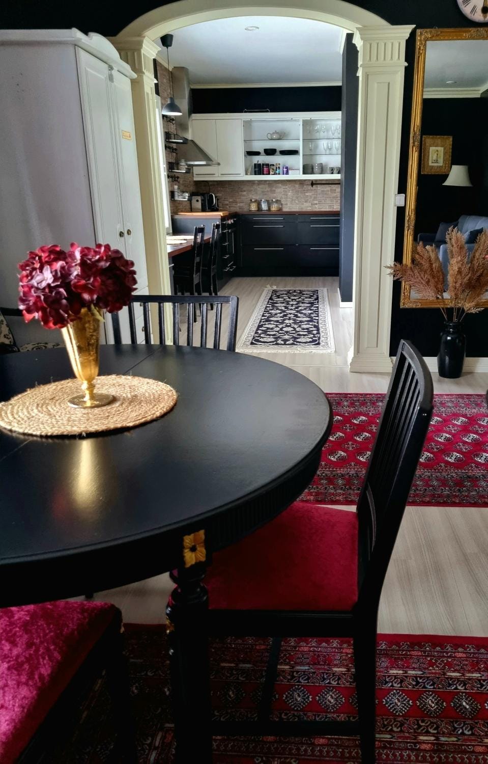 Kitchen or kitchenette, Living room, Dining area