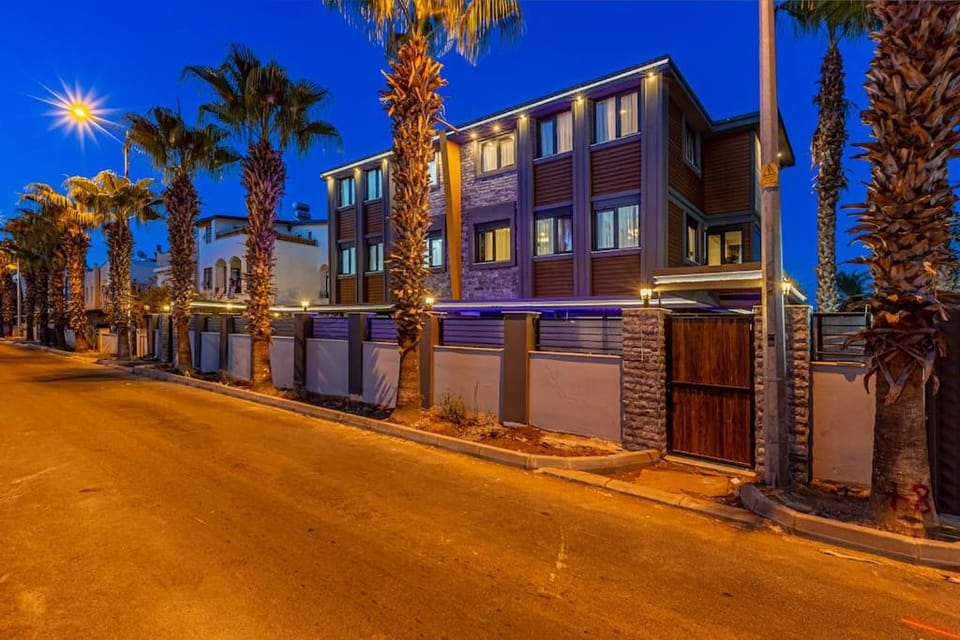 Property building, Night, Neighbourhood, Street view