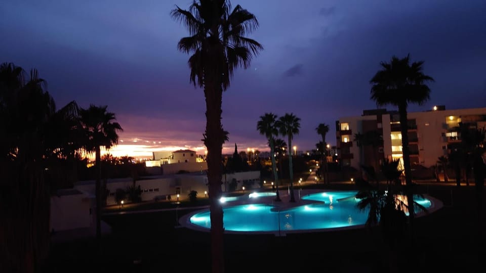 Night, Swimming pool