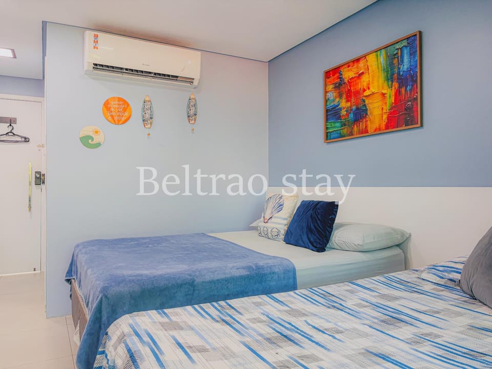 Bed, Photo of the whole room, Bedroom, air conditioner