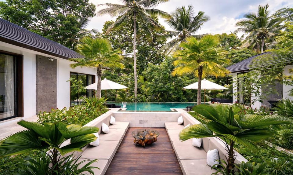 Patio, Day, Garden, Pool view, Swimming pool
