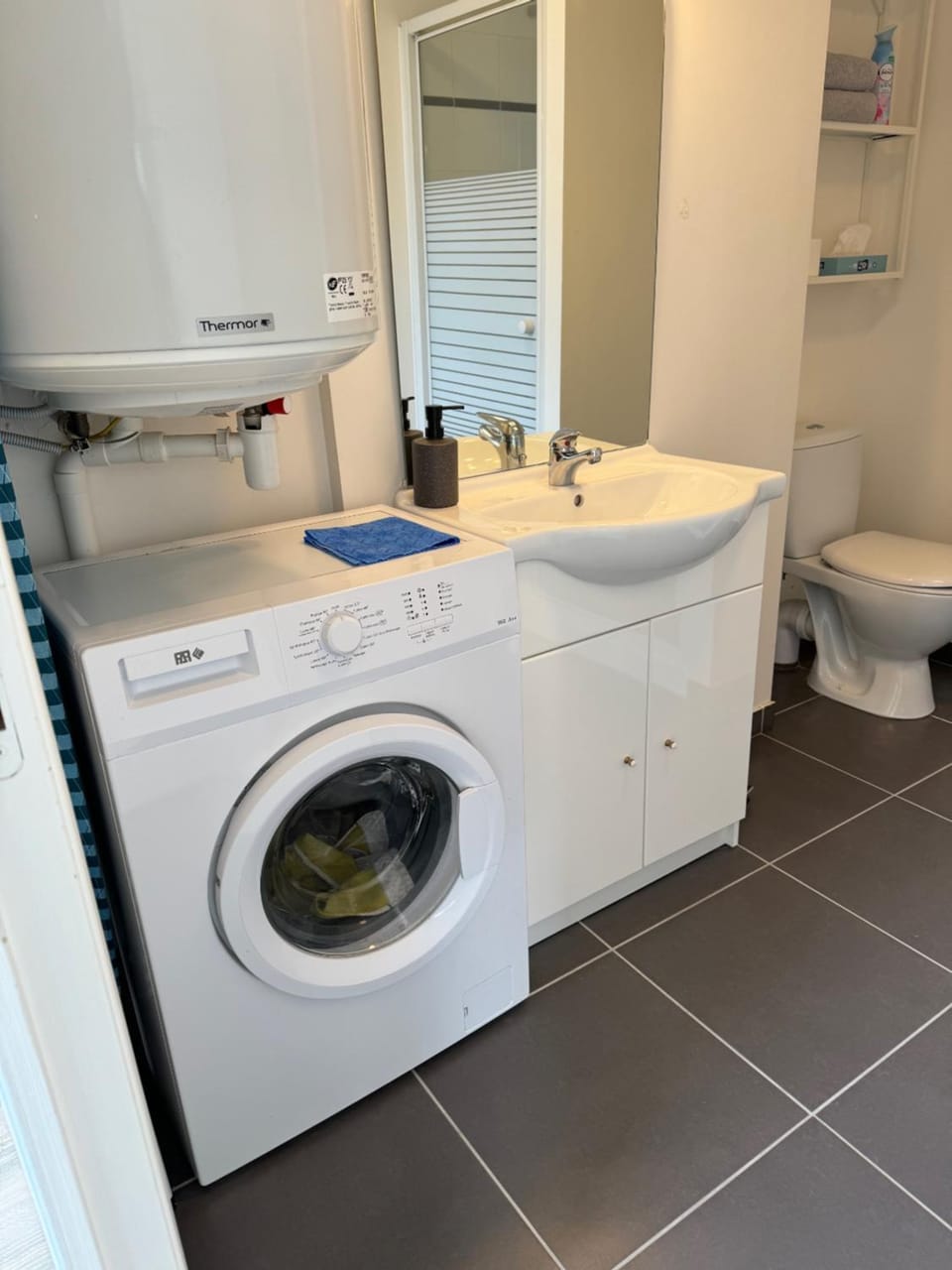 Toilet, Bathroom, washing machine