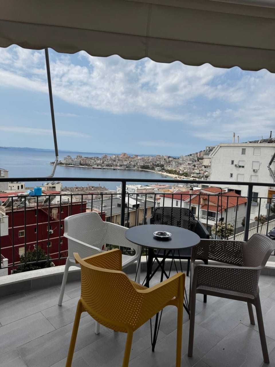 Patio, Day, Natural landscape, View (from property/room), Balcony/Terrace, Sea view