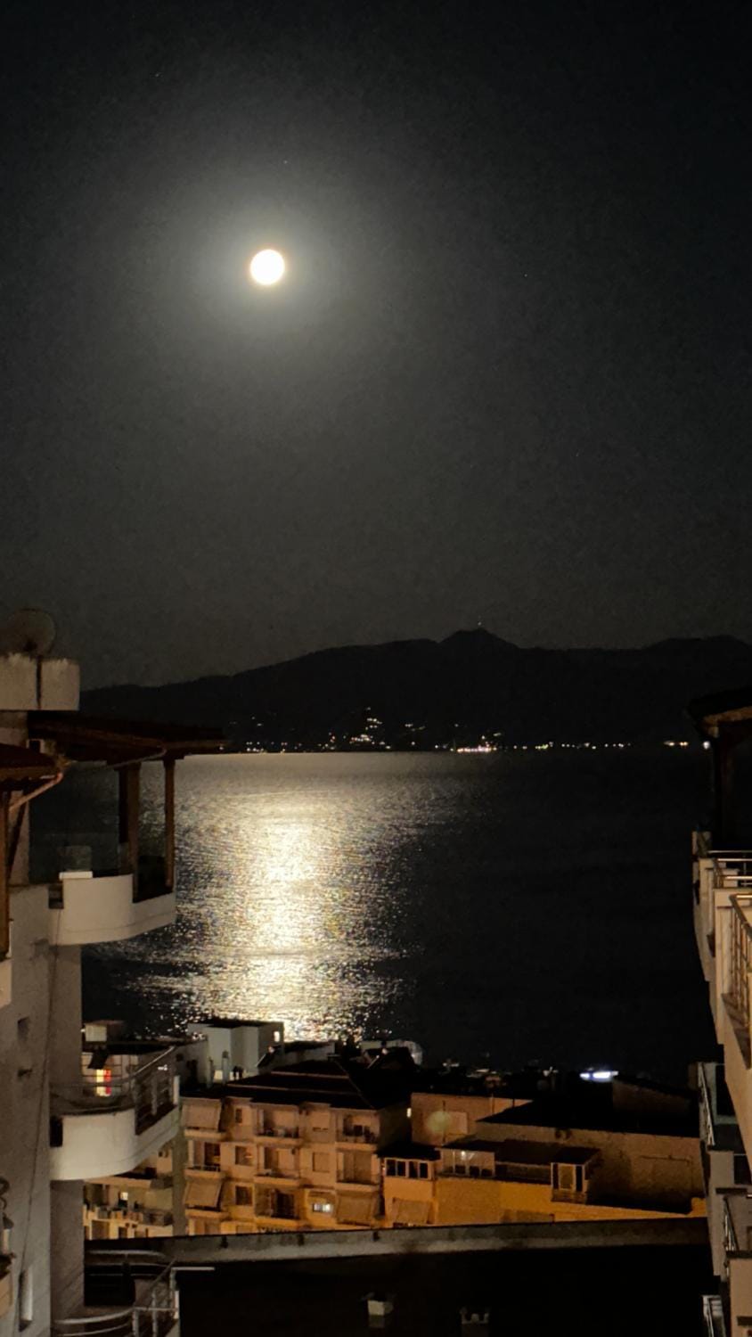 Night, Natural landscape, Sea view