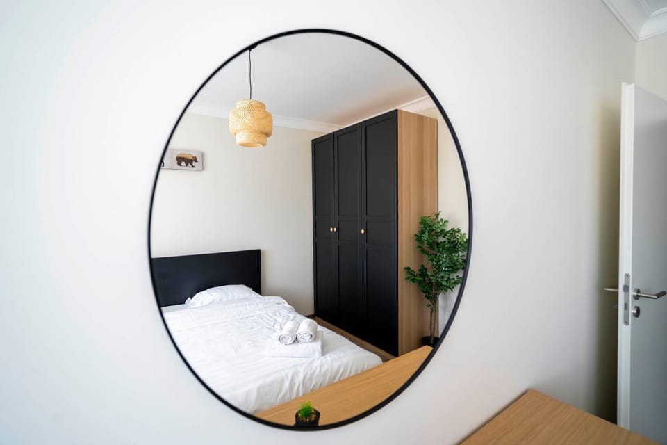 Bed, Photo of the whole room, Bedroom, towels, wardrobe