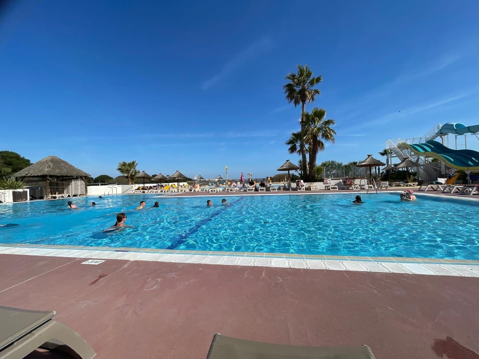 Aqua park, Pool view, Swimming pool, sunbed