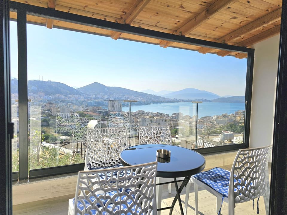 View (from property/room), Balcony/Terrace, Sea view