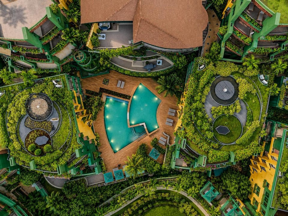 Bird's eye view, Pool view, Swimming pool
