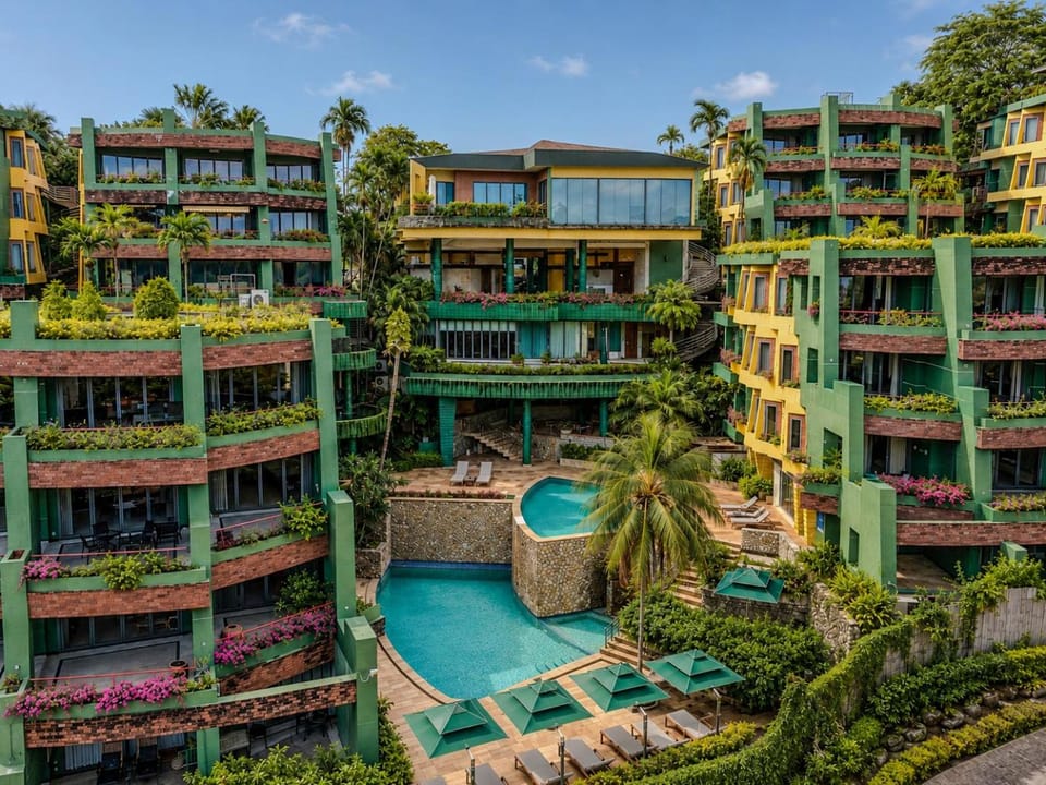 Property building, Garden view, Pool view, Swimming pool
