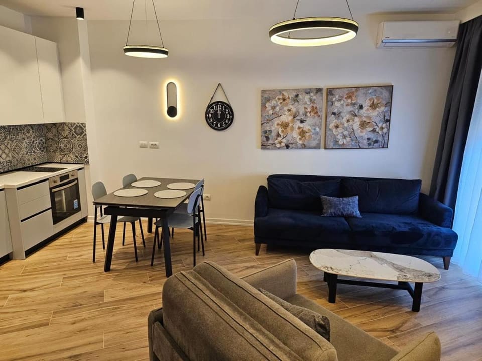 Living room, kitchen