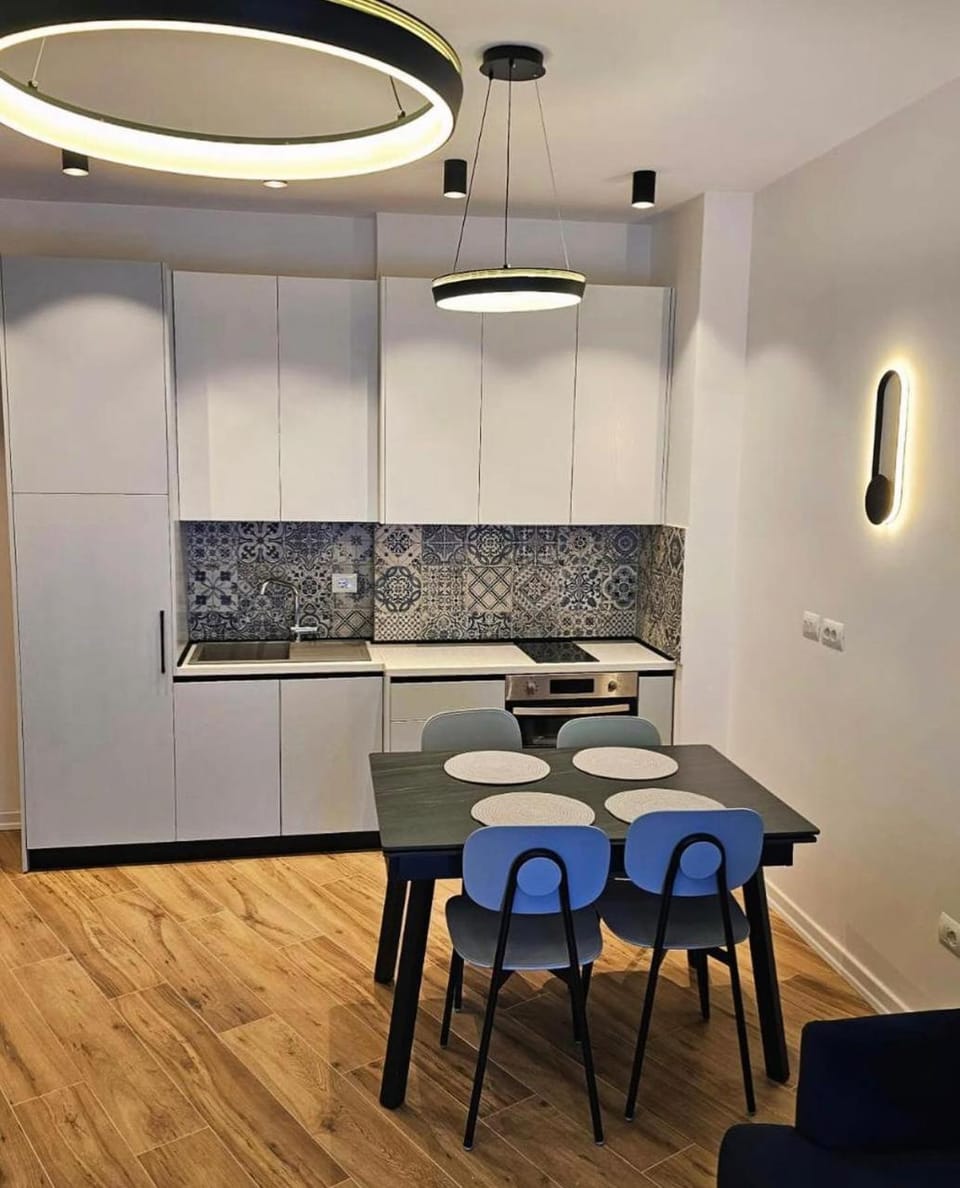Kitchen or kitchenette, Living room, Dining area