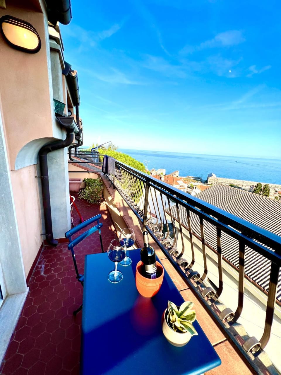 Natural landscape, View (from property/room), Balcony/Terrace, Sea view