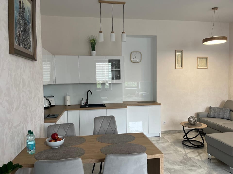 Kitchen or kitchenette, Seating area, Dining area, pet friendly, stove