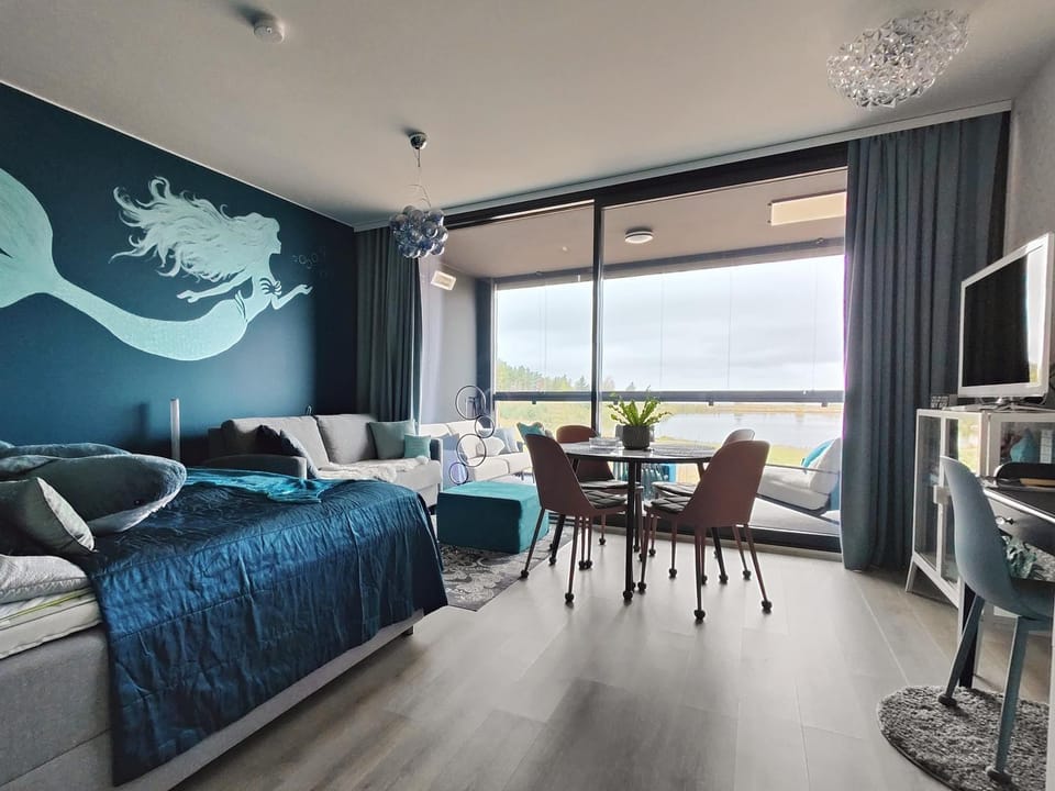 Bed, TV and multimedia, View (from property/room), Balcony/Terrace, Living room, Photo of the whole room, Seating area, Dining area, Bedroom, furniture