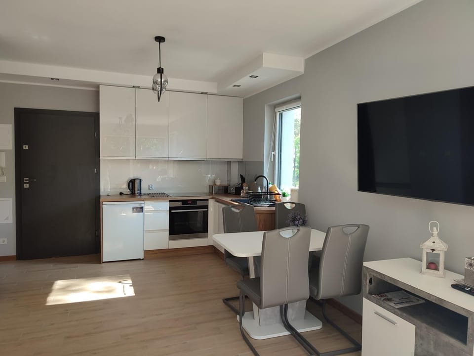 TV and multimedia, Kitchen or kitchenette, Dining area, dishwasher, stove