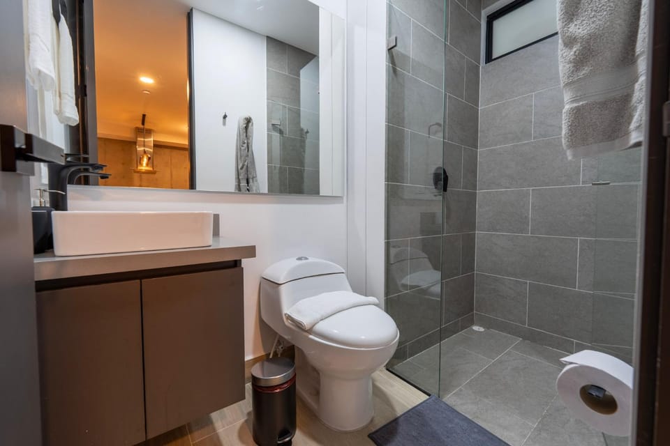 Shower, Toilet, Bathroom, towels