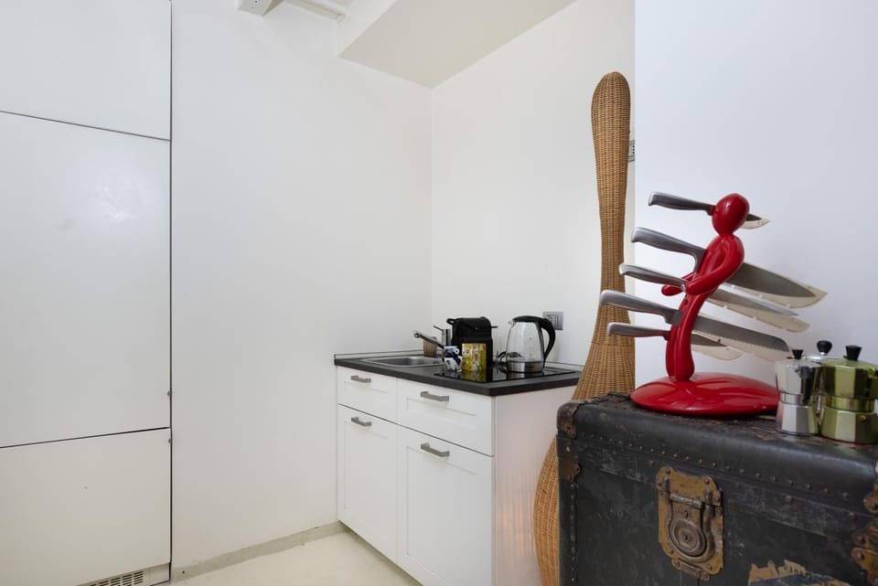 Coffee/tea facilities, Kitchen or kitchenette, minibar, stove