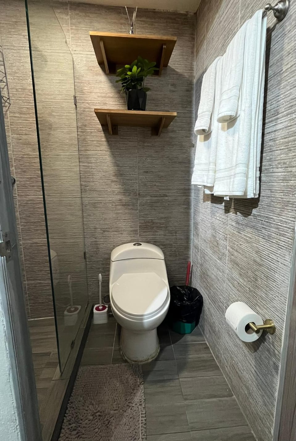Toilet, Bathroom, towels