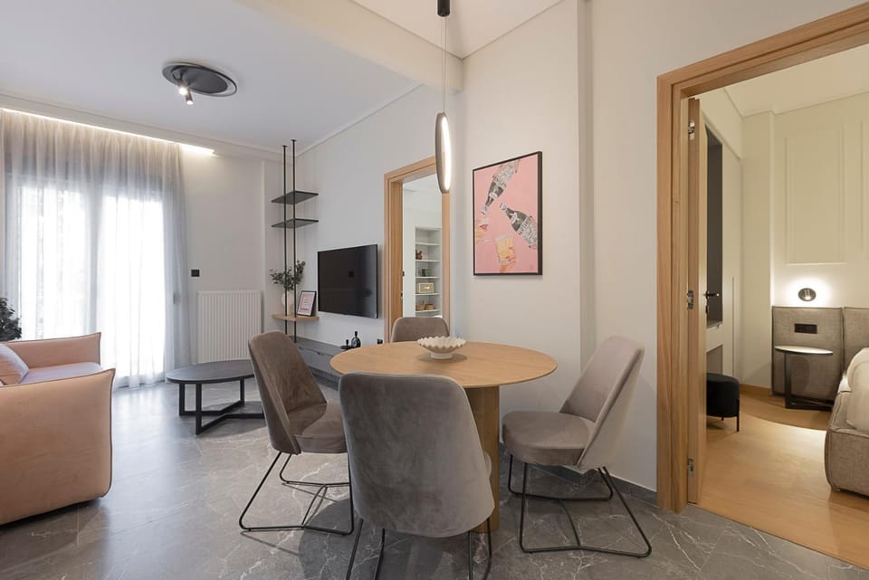 Living room, Seating area, Dining area