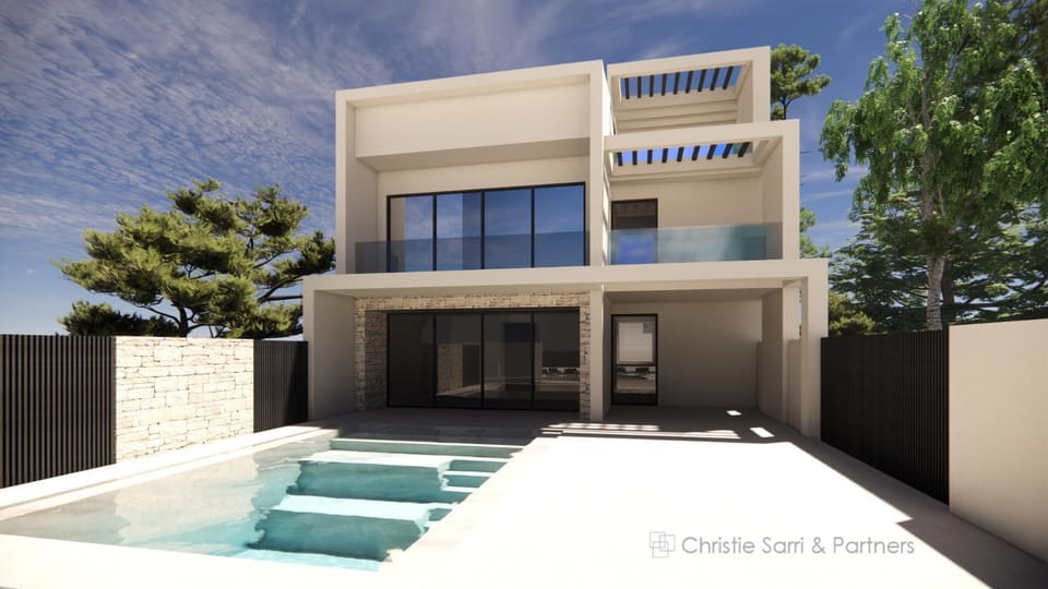 Property building, Patio, Balcony/Terrace, Swimming pool