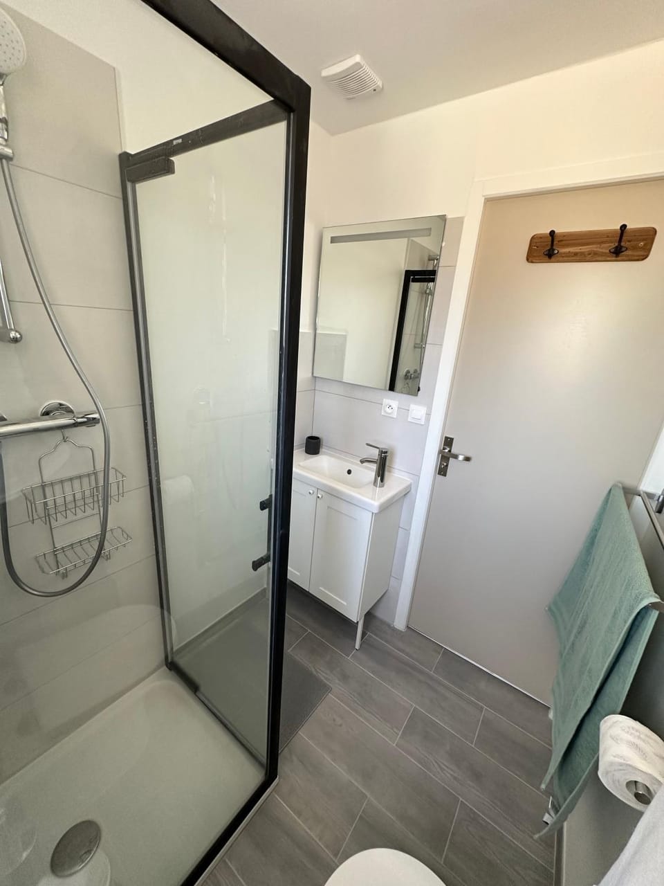 Shower, Bathroom, towels