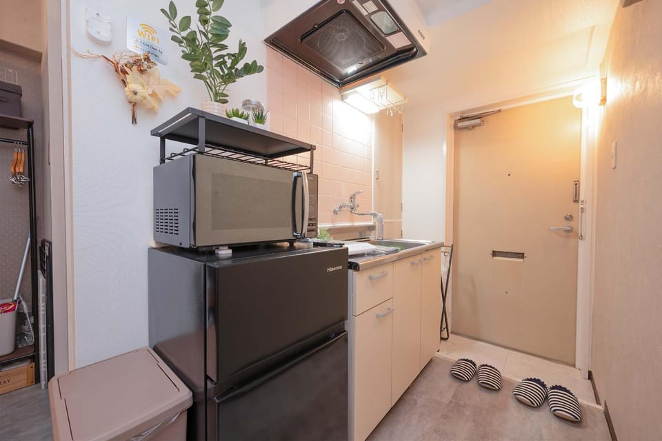 Kitchen or kitchenette, minibar
