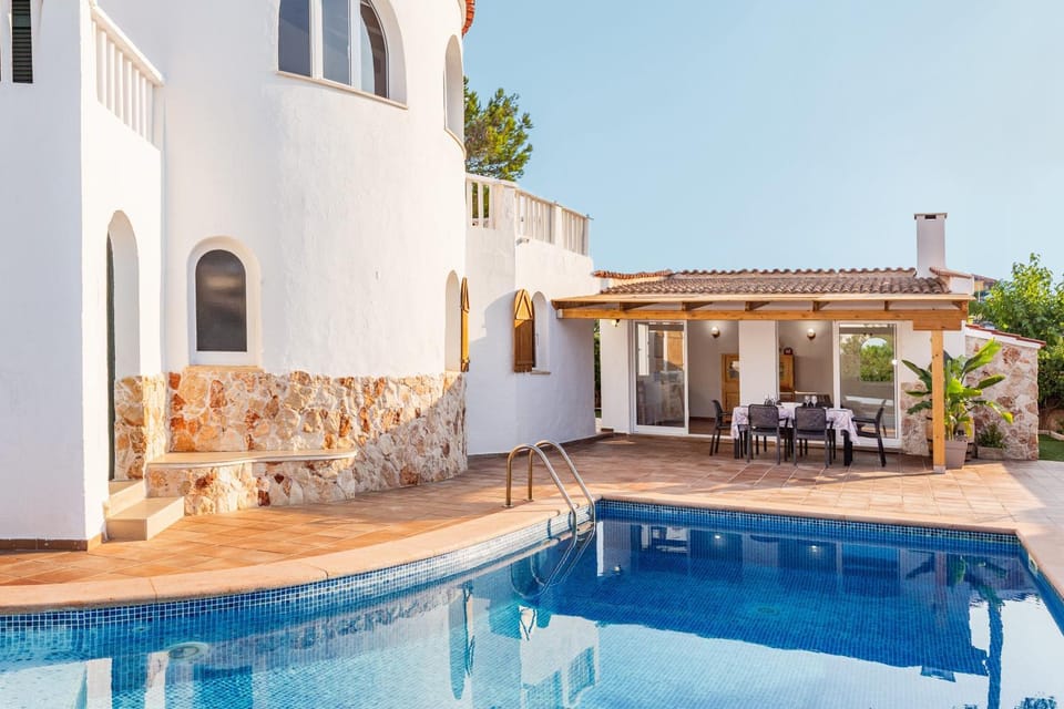 Property building, Living room, Swimming pool
