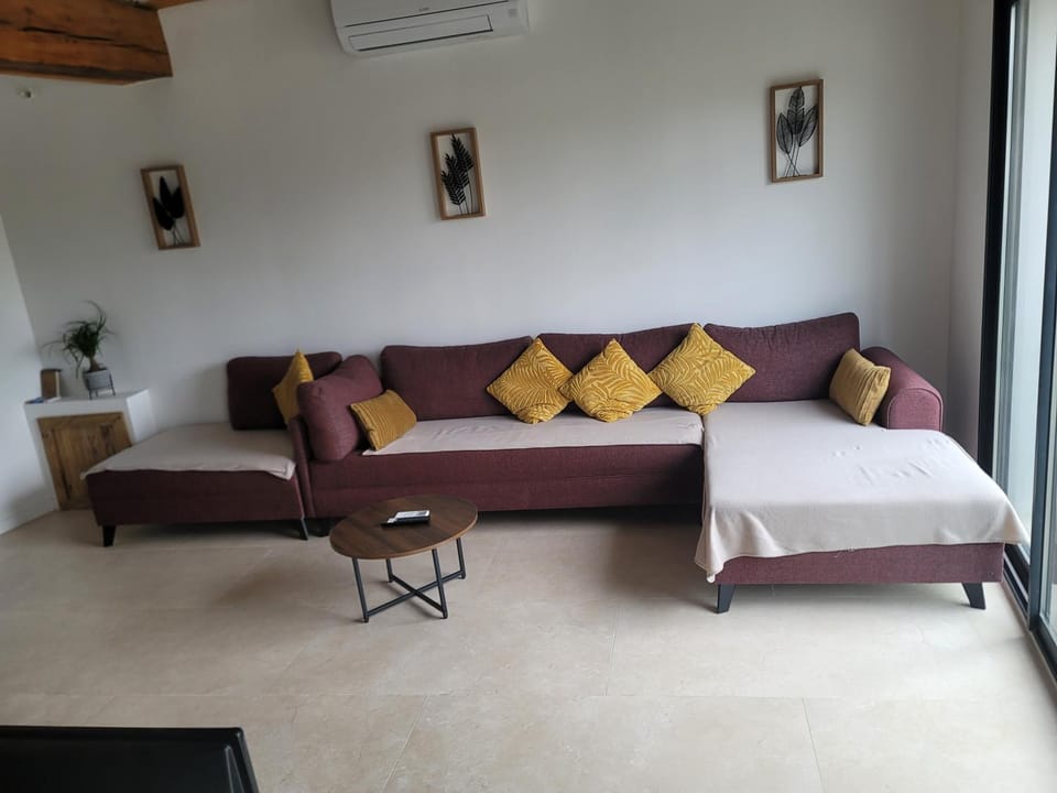 Living room, Seating area, air conditioner
