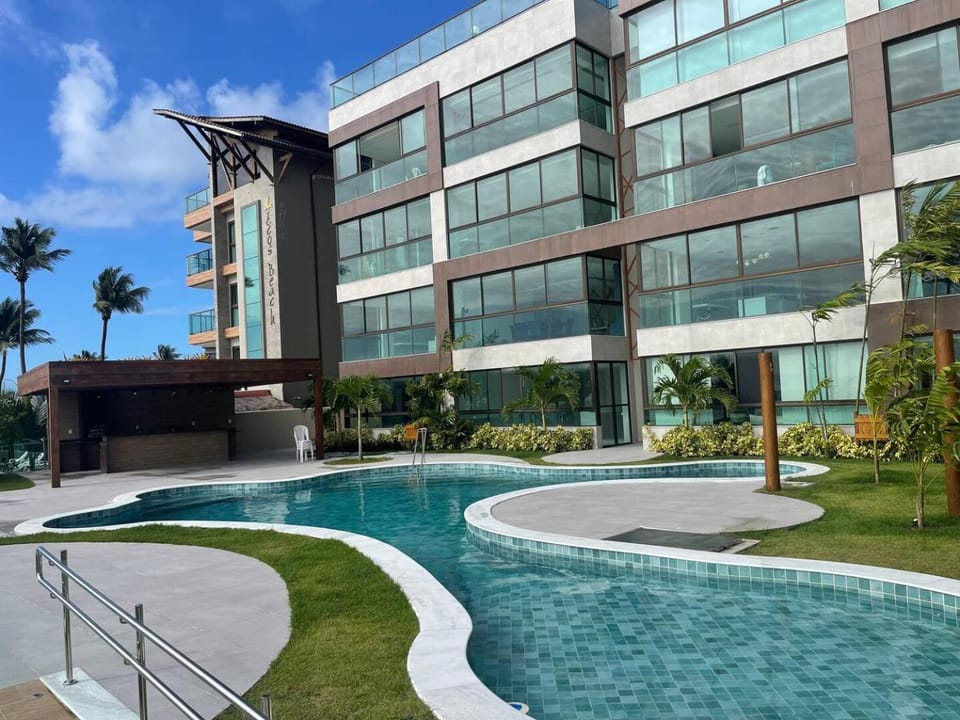 Property building, Facade/entrance, Pool view