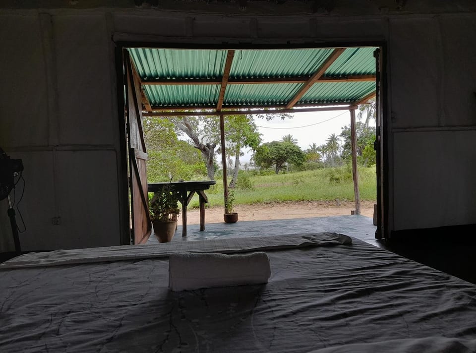Bed, View (from property/room), Balcony/Terrace, Photo of the whole room, Bedroom, Garden view