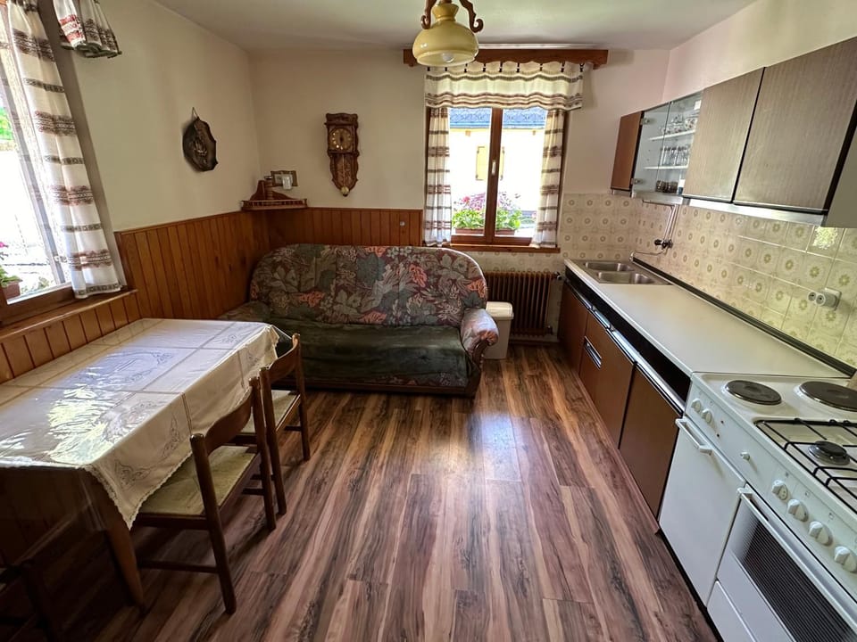 Living room, kitchen