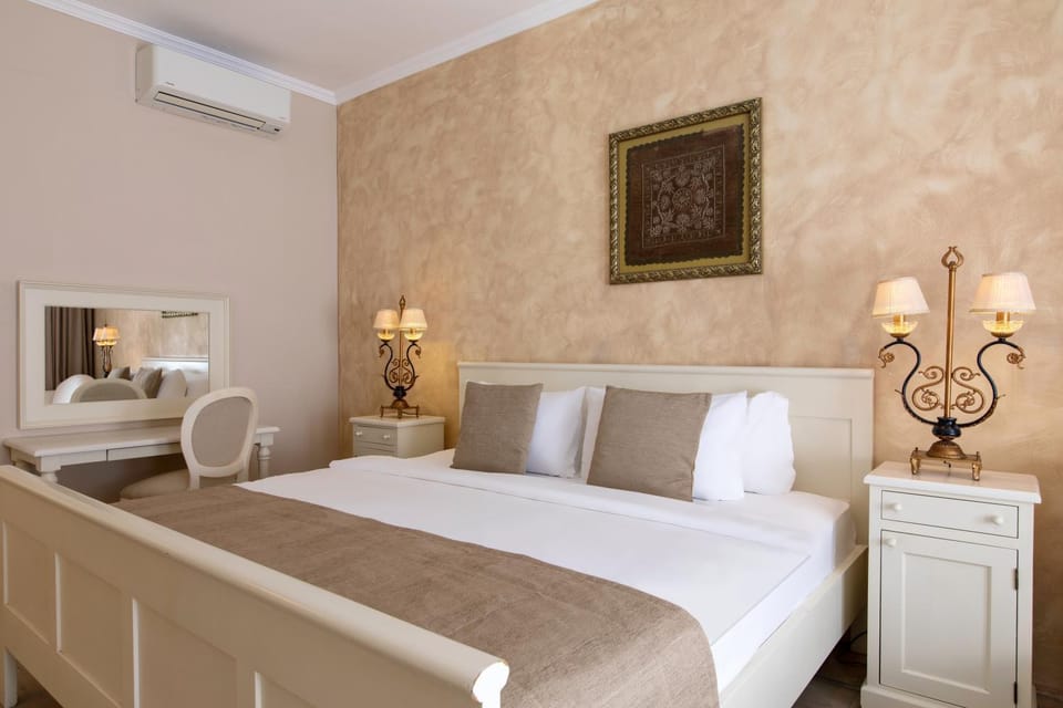 Bed, air conditioner