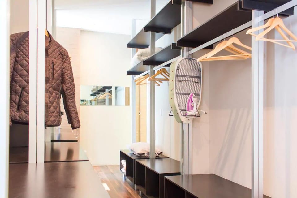 furniture, towels, wardrobe