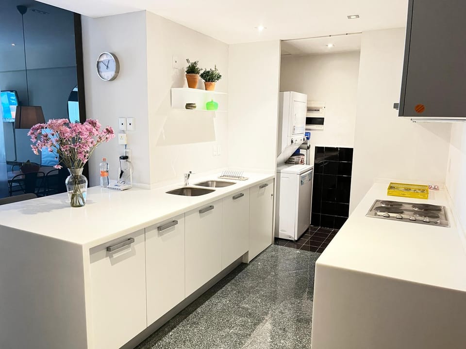 Kitchen or kitchenette, washing machine, washing machine